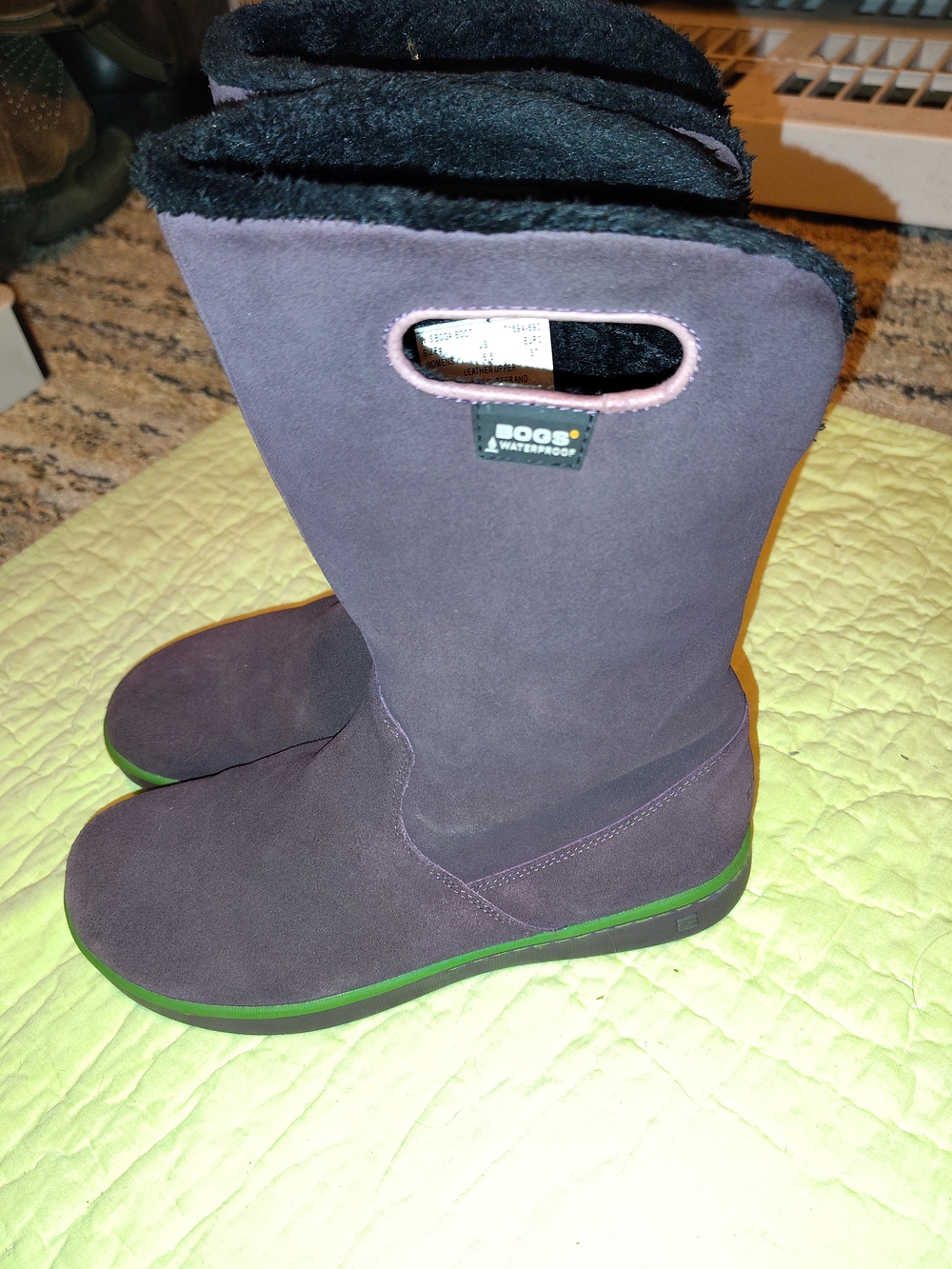 BOGS Women's Purple Waterproof Mid-Calf Boots